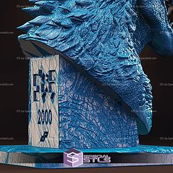 Godzilla 2000 Bust 3D Printing Model STL Files