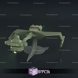 Klingon D7 Battlecruiser 3D Printing Figurine STL Files