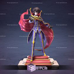 Lelouch Lamperouge 3D Print STL Code Geass 3D Model