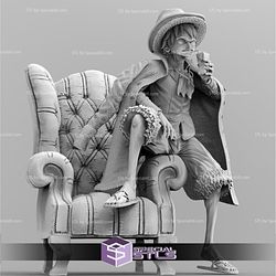 Monkey D Luffy Mafia 3D Print STL Fanart