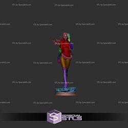 Rogue with Card 3D Print STL X Men 3D Model
