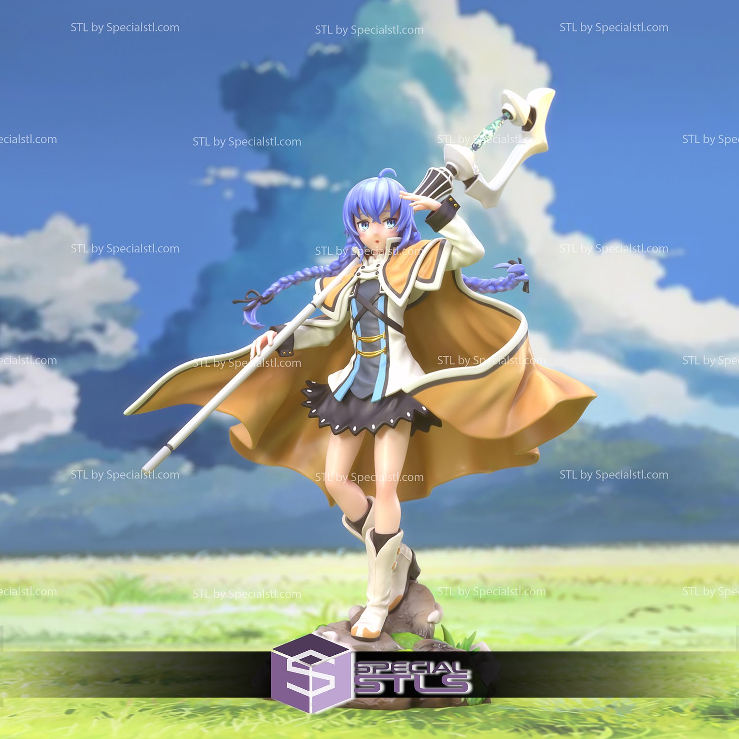 3D file Roxy Migurdia - Mushoku Tensei Anime Figurine STL for 3D