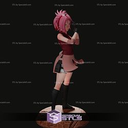 Sakura Haruno Standing STL Files Naruto 3D Print