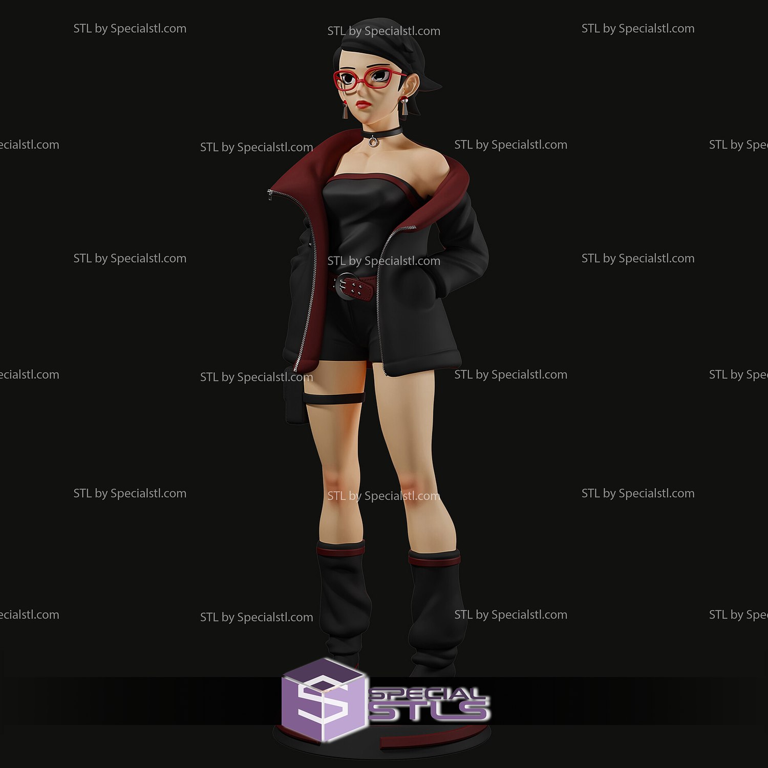 Sarada Uchiha 3D model 3D printable