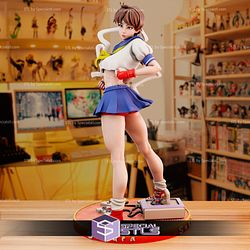 Sakura on Switch Base 3D Print STL Street Fighter
