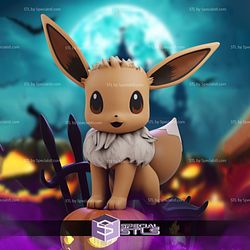 Eevee Evolutions Pokemon 3D Model STL File 3D Print