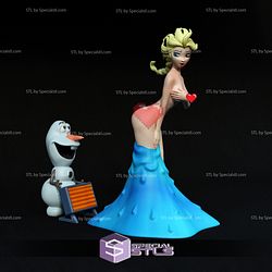 Elsa and Olaf NSFW V2 3D Printing Model 3D Model