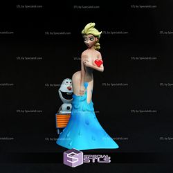 Elsa and Olaf NSFW V2 3D Printing Model 3D Model