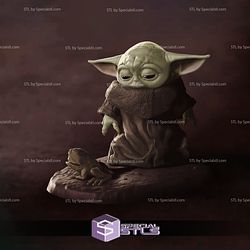 Yoda and Frog 3D Print STL Starwars