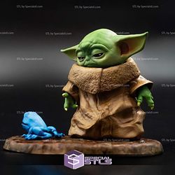 Yoda and Frog 3D Print STL Starwars