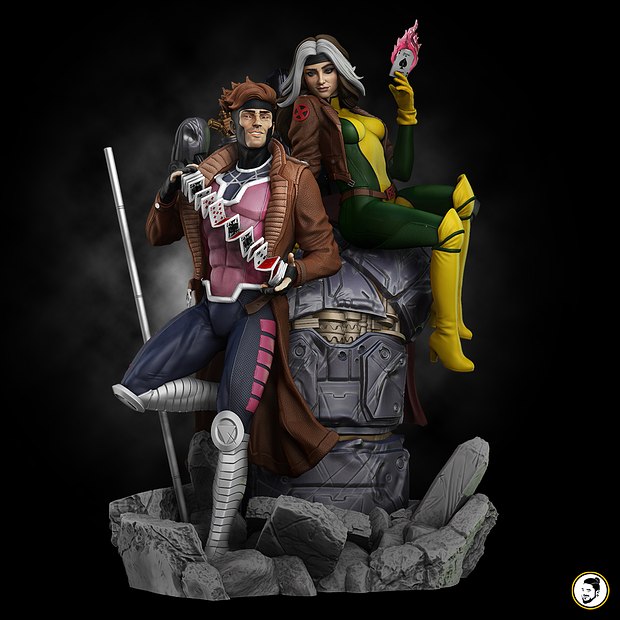 Gambit and Rogue From Marvel