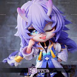 Bailu Chibi STL Files Honkai Star Rail 3D Print