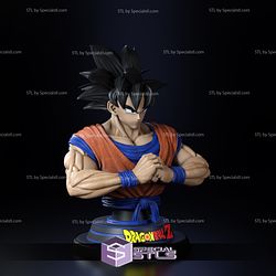Goku Classic Bust 3D Printing Model DragonBall 3D Model