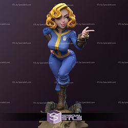 Vault Girl 3D Model Fallout STL Files