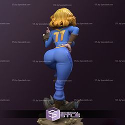 Vault Girl 3D Model Fallout STL Files