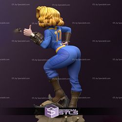 Vault Girl 3D Model Fallout STL Files