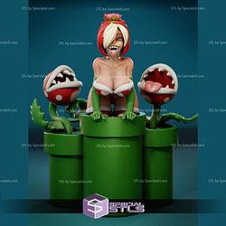 Pin Up Girl Collection - Queen of Piranha Plants STL Files