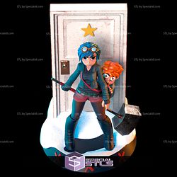 Ramona Flowers and Scott Pilgrim 3D Print STL 3D Model