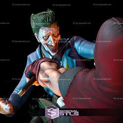 Red Hood and Joker Diorama 3D Print STL DC 3D Model