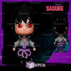 Sasuke Uchiha Chibi V2 3D Print STL Naruto 3D Model