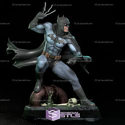 Batman in Battle STL Files 3D Print