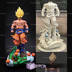 Goku SSJ3 2 Verison 3D Print STL Dragonball 3D Model