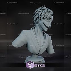 Half Hollowfied Ichigo Bust 3D Print STL Bleach 3D Model