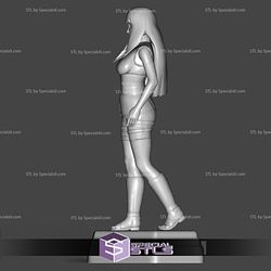 Hinata Hyuga Classic Walking 3D Print STL Naruto 3D Model