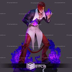 Iori Yagami V2 STL Files The King of Fighters 3D Printing Figurine