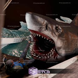 Jaws Movie Diorama 3D Print STL 3D Model