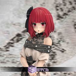 3D file Hoshino Ai- Oshi No Ko Anime Figurine STL for 3D Printing 👧・3D  printer design to download・Cults