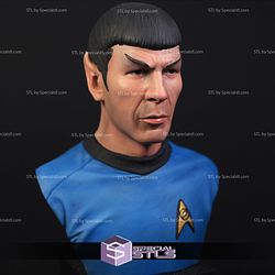 Leonard Nimoy as Mr Spock Bust 3D Print STL