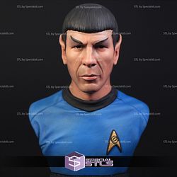 Leonard Nimoy as Mr Spock Bust 3D Print STL