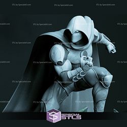 Moon Knight Ready in Battle 3D Print STL 3D Model