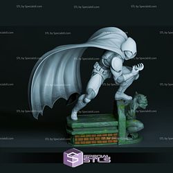 Moon Knight Ready in Battle 3D Print STL 3D Model