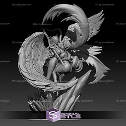 Angewomon and LadyDevimon STL Files Digimon