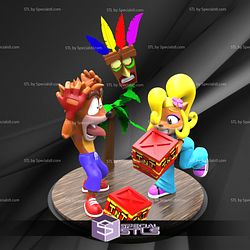 Crash Bandicoot Diorama V2 STL Files