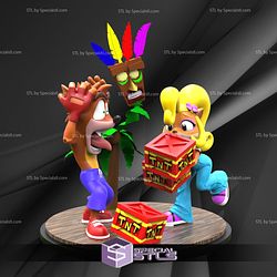 Crash Bandicoot Diorama V2 STL Files