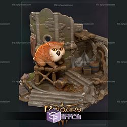 Chibi Owlbear 3D Model Baldurs Gate STL Files