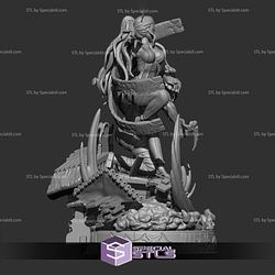 Daki and Gyutaro Diorama STL Files Demon Slayer 3D Model