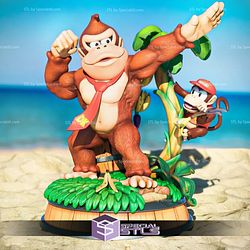 Donkey Kong Beach 3D Printing Model 3D Model Diorama