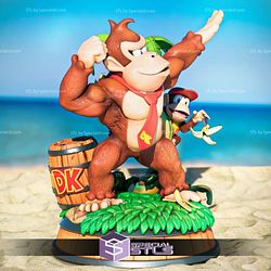 Donkey Kong Beach 3D Printing Model 3D Model Diorama