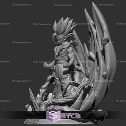 Gohan SSJ2 STL Files V4 Dragonball