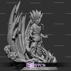 Gohan SSJ2 STL Files V4 Dragonball