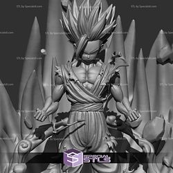 Gohan SSJ2 STL Files V4 Dragonball