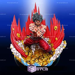 Goku Kaioken Diorama V3 STL Files Dragonball