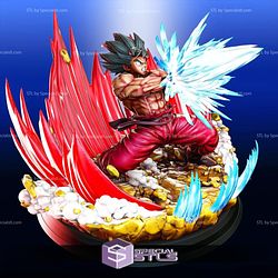 Goku Kaioken Diorama V3 STL Files Dragonball