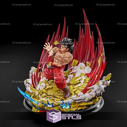 Goku Kaioken Diorama V3 STL Files Dragonball