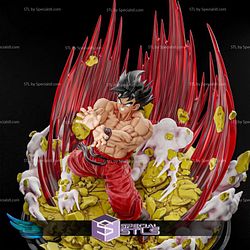 Goku Kaioken Diorama V3 STL Files Dragonball