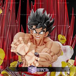Goku Kaioken Diorama V3 STL Files Dragonball